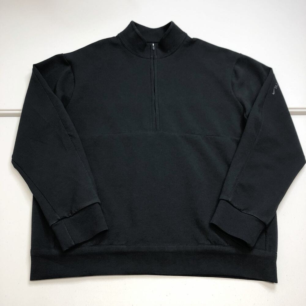 Nike 24.7 ImpossiblySoft Dri-FIT 1/2-Zip Top Men's Size Medium Black